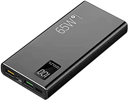 Honent Charger Portátil De 65W 50000Mah Power Bank, PA20W QC3.0 Paquete De Baterías Externas De Carga Rápida con Pantalla LED, Potencia De Emergencia De Teléfono Celular,0000Mah,50000mah