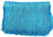 20cm x 2m Fransenborte Fransenbordüre Fransenband Dekoband Tanzfransen Schnittfranse Seide Quaste Fransen-Borten Bänder zum Nähen,DIY Basteln,Kleidung Dessous Kostüme Vorhänge Dekoration,Blauer See