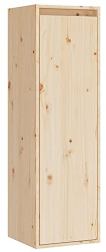 Wall Cabinet 30x30x100 cm Solid Pinewood