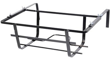 Decor Space Balconiera Rinforzata regolabile Tulipano portavaso rettangolare in ferro battuto fioriera Made in Italy 50 cm