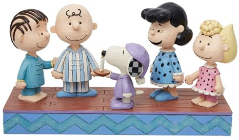 Peanuts by Jim Shore Peanunts Gang In Christmas PJ's Figurine