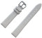 MZBUTIQ 16mm Uhrenarmband Leder Cremeweiß Dünn Weich Ersatz für Damen