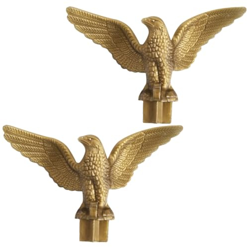 Yardwe 4 Stücke Adler Fahnenmast Kopf Metall Fahnenmast Outdoor Flag Outdoor Dekorationen Flag Pole Head Pole for Flag Plastic Flag Pole Topper Yard Flag Head Fahnenmast Spitzen