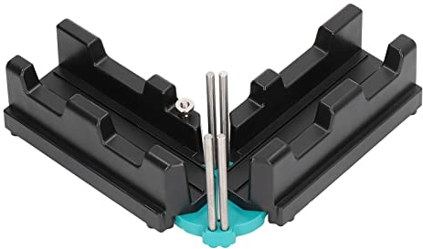 2 in 1 Utensile Taglio per Misurazione Obliqua Ad Alta Precisione Strumento per Troncatrice Goniometro con Morsetto per Angoli 85 a 180 Gradi