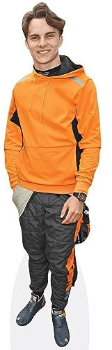 Oscar Piastri (Orange Jumper) Pappaufsteller mini