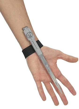 Funidelia | Assassins Creed Messer für Herren und Damen Games, Film und Serien, Assassin's Creed - Zubehör für Erwachsene, Zubehör für Kostüm - Grau/Silber