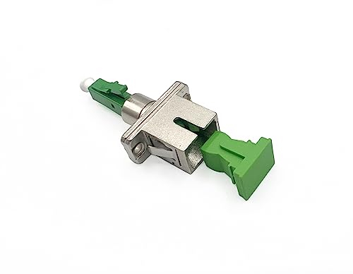 Elfcam® - Glasfaser-Adapter, Singlemode Simplex LC/APC Male/Stecker auf SC/APC Female/Buchse, 1 Stück