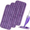 3PCS Lingettes Reutilisable pour Swiffer WetJet Wood, Serpillières en Microfibre Remplacement, Chiffon Rechange pour Swiffer Wet Jet Balai Spray, Tampons de Vadrouille en Microfibre Lavable-Voilet