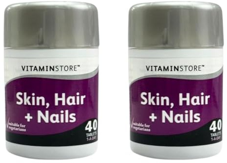 Vitamin Store Skin Hair & Nails 40 Tablets GMP Certified Product Pack of 2