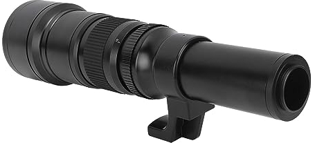 500 Mm F6,3 Teleobjektiv mit Festem Fokus, 4 Elemente in 4 Gruppen Teleobjektive Manual Focus-Objektiv mit T2 PK-Adapterringanschluss für DSLR-Kameras mit Pentax