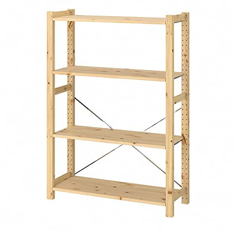 IVAR 1 Abschnitt/Einlegeböden, 89x30x124 cm