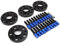 INPETS Spurverbreiterungen 20mm Spurverbreiterungssatz 5x112 66,56mm Für B&MW F40 F45 F46 F48 F49 G01 G02 G05 G07 G11 G20 G29 G30 G30 G31 G32 Distanzscheiben (Color : Blau)