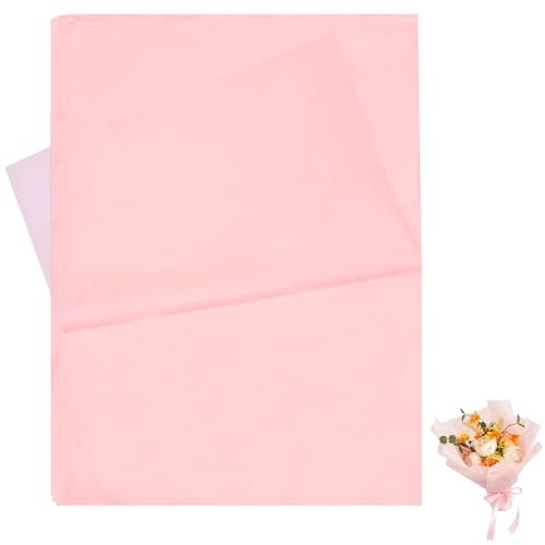 72 Blatt Seidenpapier Rosa, 50 X 70cm Seidenpapier Verpackungsmaterial, Geschenkpapier Rosa, Seidenpapier Rosa für Die Verpackung DIY Geschenkverpackung, Blumenstrauß-Verpackung, Pompon-Verpackung