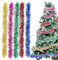 Sprinlot Guirnalda Navidad Multicolor, 10M Multicolor Guirnalda Espumillón de Navidad, Guirnalda Abeto Navidad, Espumillon Arbol Navidad, Guirnalda Adorno Arbol Navidad