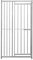 Dog Run Panels With Door Galvanised Steel Kennel Heavy Duty Walk In Animal Enclosure Pen Fence Playpen Outdoor Support Bar 8cm Bar Spacing 1.84m x 1m Modular FREE Ground Fixing Brackets & Fixing Kit