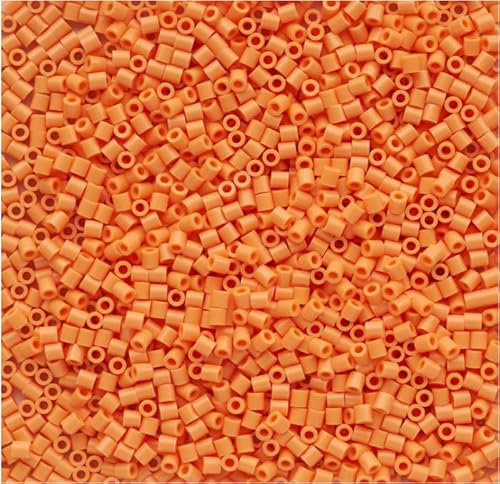 OEEKOI 5500+Pcs Fuse Beads - Melting Beads 5mm Fusion Beads Bulk Iron Beads for Crafts, Ideal for Christmas Birthday Gifts,Orange