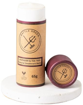 Natural Vegan Deodorant Balm 65g - Various Scents Available (Lavender & Tea Tree)