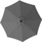 Outsunny 3 m Replacement Parasol Canopy with Top Vent, UPF 50+ Garden Parasol Replacement Canopy, 8 Rib Parasol Cover Replacement Fits Various Frames, Grey