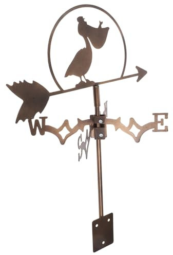 Toddmomy Metall-wetterfahne Für Garten Außenbereich Wetterfahne Dekorative Metall-außendekoration Für Gartenstecker Dachmontage Für Bauernhaus