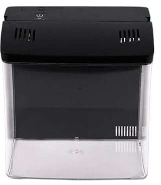 Mini Aquarium Set Kleines Mit Filter 22x22x17cm, Mini Fischbecken Für Betta, Schildkröten Tisch-Aquarium Für Büro, Wohnzimmer, Zimmerdeko Energiesparend & Leise