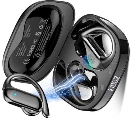 DUSONLAP Auriculares Traductor en Tiempo Real 165 Idiomas, 3 en 1 AI Auriculares Traductor Instantaneo de Voz con 8 Modos/App, 42H Open Ear Cascos Bluetooth 5.4 con ENC para Viajes/Negocios/Estudio