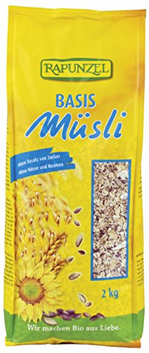 Rapunzel, Muesli al naturale bio, senza zuccheri, 750g