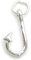 Fish Hook sterling silver charm .925 x 1 Fisherman Fishing Hooks charms