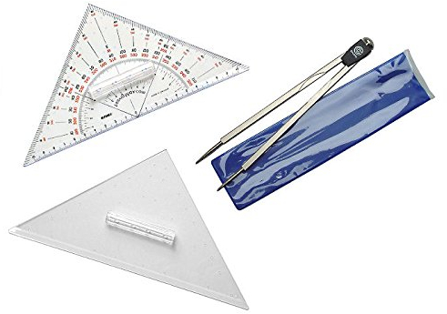 Navigationsbesteck-Navigationsset-Marinezirkel+2 Dreiecke+Tasche NavigMax® Basic D 49 1.0