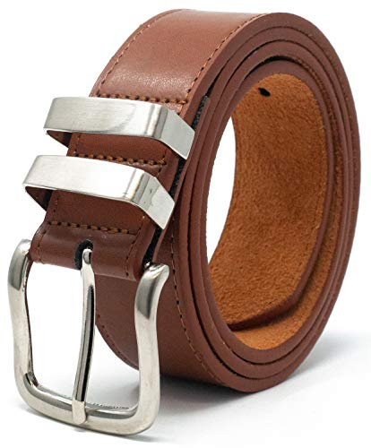 Ossi 38mm Tan Belt with Double Loop for Men - XL
