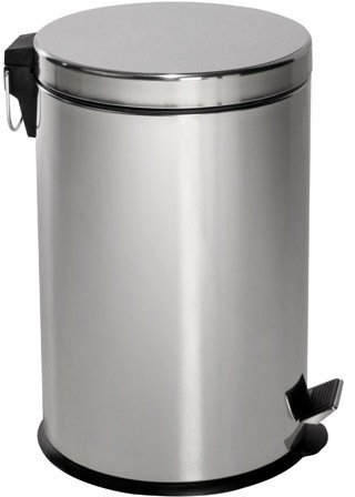 MAURER 5421500 Papierkorb Edelstahl für Küche/Bad, 20 L 30 x 44 cm