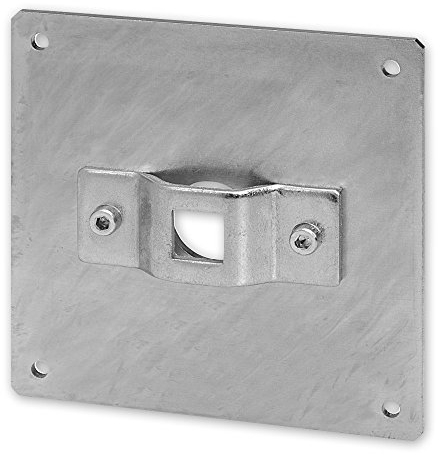 Aufsatzkasten-Motorlager auf Montageplatte 100 x 100 mm mit Innenvierkant 12 mm für SELVE-Rohrmotore, Abstand der Schraublöcher: 85 mm, von EVEROXX®