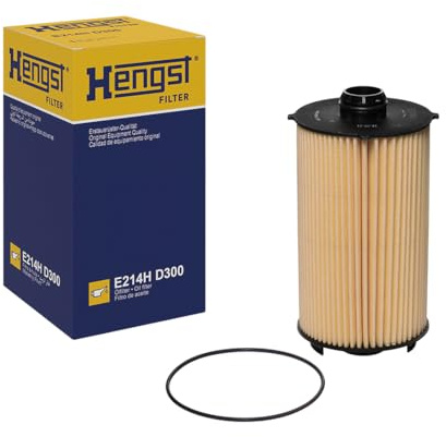 HENGST - Ölfilter E214H D300 - Öl-Filtereinsatz für KFZ | Hochwertiger Motorölfilter für KFZ mit Otto- oder Dieselmotor - Robuster Ölfilter mit hoher Schmutzaufnahmefähigkeit