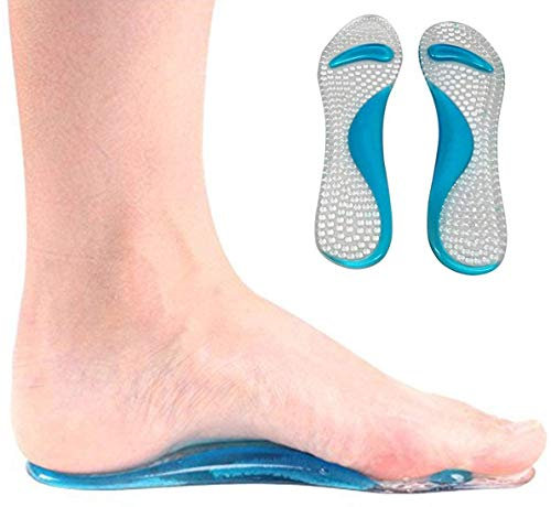 Gel Insoles with Arch Support and Hammer Toe Crest Cushion (3 Pairs - 6 PCS) by Pedimend™