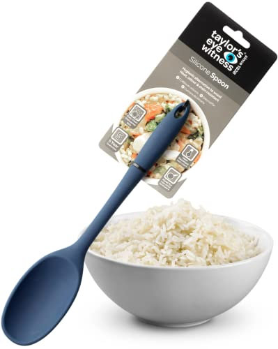 Utensilios de cocina, colores variados Silicone Spoon 28cm/11 Azul vaquero.