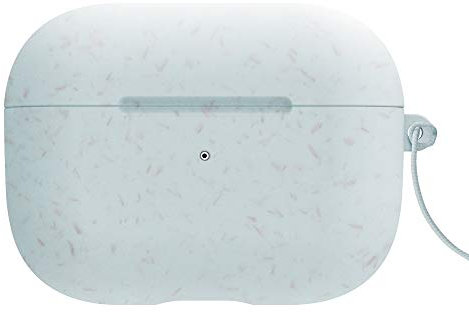 Incipio Organicore Case Schutzhülle kompatibel mit Apple AirPods Pro - Blau [Unterstützt Wireless kabelloses Laden I Biologisch abbaubares Material I inkl. Schlüsselband]