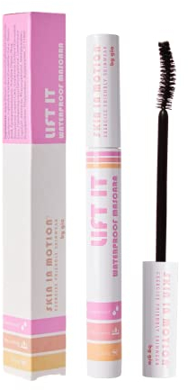Skin in Motion Lift It wasser- & schweißfeste Wimperntusche, langanhaltende & nicht verschmierende Formel für maximalen Lifting-Effekt - Vegane schwarze Wimperntusche