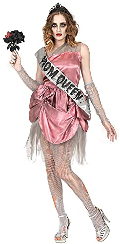 W WIDMANN MILANO Party Fashion - Kostüm Zombie Ballkönigin, Kleid, Prom Queen, Halloween Verkleidung