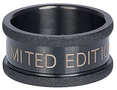iXXXi BASISRING schwarz SANDGESTRAHLT Limited - 10 mm Größe Ringgröße 20