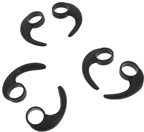 Hemobllo Ear Hooks for Earphones - 6 Pcs Soft Silicone Earbuds Hooks Holder Anti-Slip Earphone Sport Grips for Jogging Cycling Running Ear Buds Hanger for 10mm Diameter Earphones