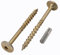 Lot de 20 vis à bois en acier galvanisé avec tête Torx, tête gaufrette, vis à bois, partiellement filetées (20, 8,0 x 120 mm)