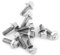 10 Uds M8 304 Tornillos de Brida Hexagonal de Acero Inoxidable Tornillos Sujetadores(M8*20)