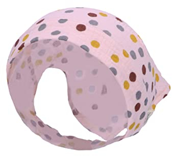 Sterntaler Baby Mädchen Kopftuch Baby Kopftuch Punkte - Kopftuch Baby, Bandana Kopftuch Baby, Badekappe Kinder - aus Baumwolle - rosa, 47
