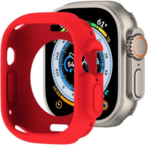 BOTOMALL Custodia protettiva compatibile con Apple Watch Ultra 3 (2025)/Ultra 2/Ultra 49 mm, in morbido TPU, flessibile, sottile, leggera, protettiva per iWatch [nessuna protezione per lo schermo