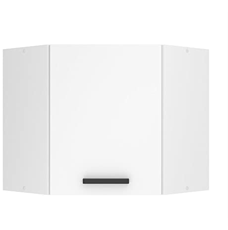 Belini Hängeschrank Küche, Küchenschränke SGN. Breite 60 cm. Oberschrank mit 1 Tür, Küchenhängeschränke, Wandschrank Hängend, Weiß matt