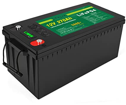 LiFePO4 Batterie 12 V 270 Ah lithium-fer-phosphate Batterie pour camping bateau solaire