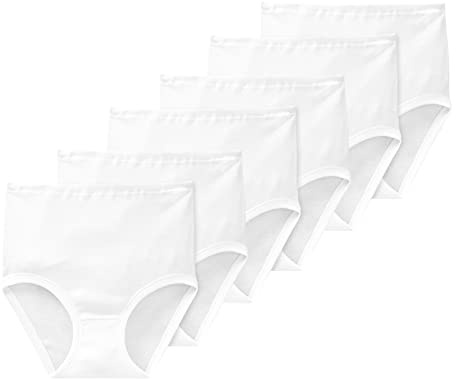 Schiesser Damen Taillenslip Maxi Original Feinripp Baumwolle 6er Pack, Farbe:Weiß, Artikel:-100 weiß, Größe:50