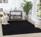 Surya Home Shaggy Berber Teppich - Flauschiger Teppich für Wohnzimmer, Esszimmer, Schlafzimmer, Langflor Hochflor Teppich flauschig - Teppich groß 120x170 cm, Wohnzimmerteppich in Schwarz