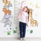 SJBAUTYO Kinder Höhe Diagramm Wandtattoo, Kids Messlatte Wachstum Diagramm Wandtattoo,Mess Baum Wandtattoo Wandsticker Kinderzimmer Messlatte KöRpergrößE Messen Wandsticker,Wald Tiere Wandsticker