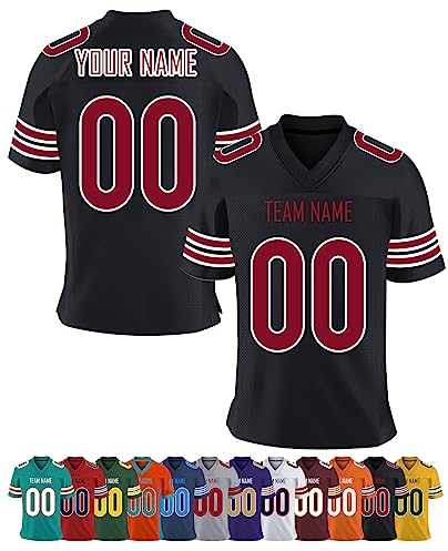 Custom American Football Jersey for Men Personalized Jersey Customized Sport T-Shirts Add Team Name Number Women/Youth