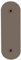Stainless Steel Ring Doorbell Cover Plate, Wall Mount Hole Cover for Old Doorbell Button (BROWN)